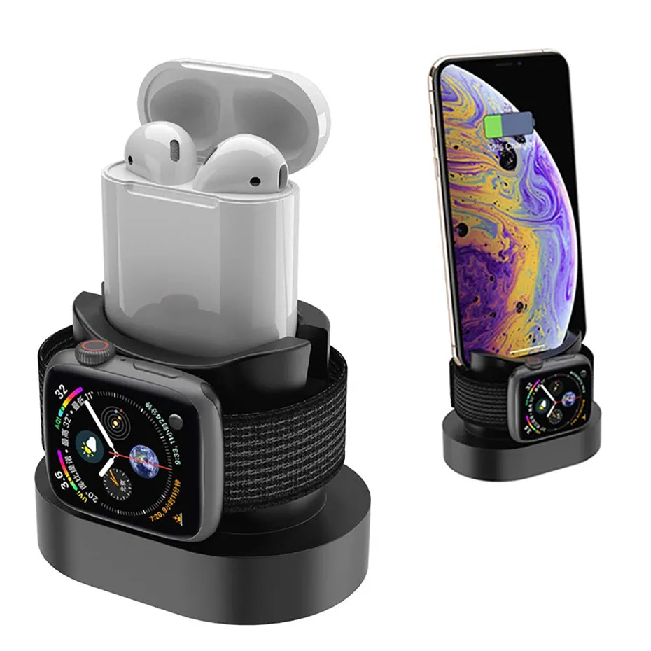 2 In 1 Charging Dock Station - For Iphones / Airpods / Apple Watch