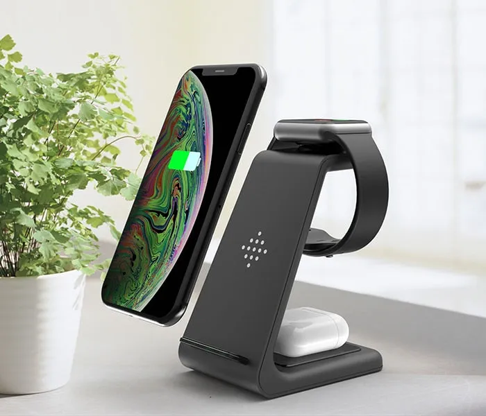 3 in1 Wireless Charger For iPhone 11/Xs AirPods Apple / Samsung