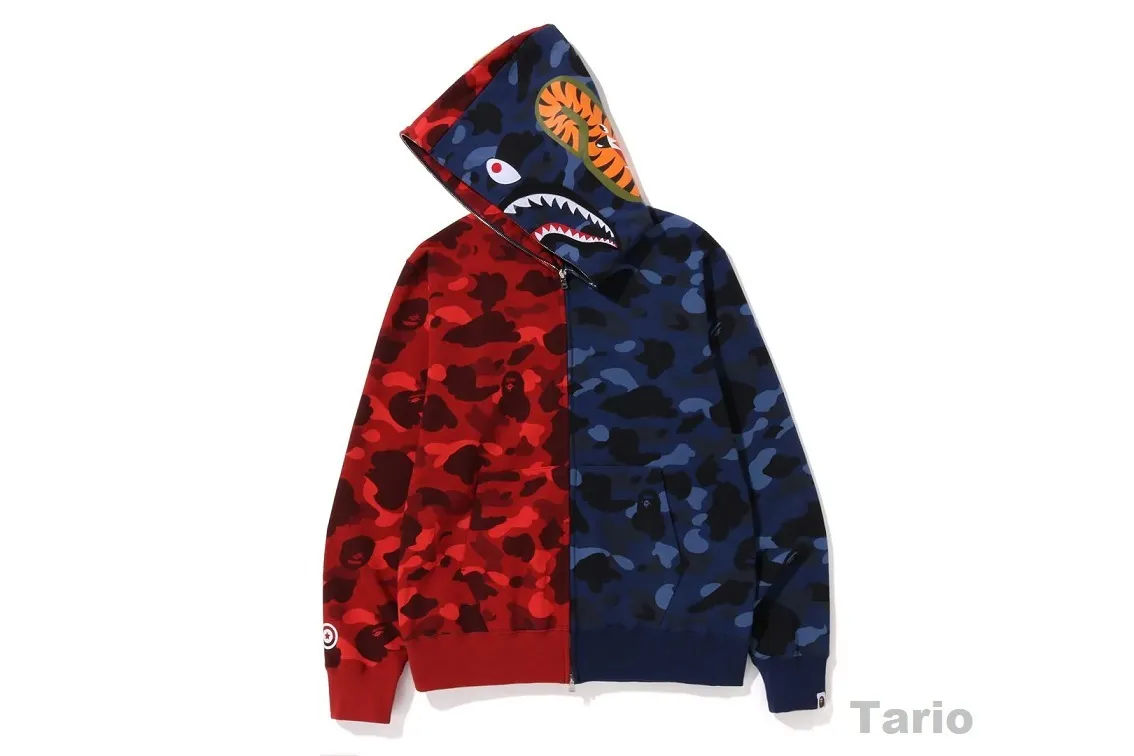 A BATHING APE  |Camouflage Street Style Long Sleeves Cotton Hoodies