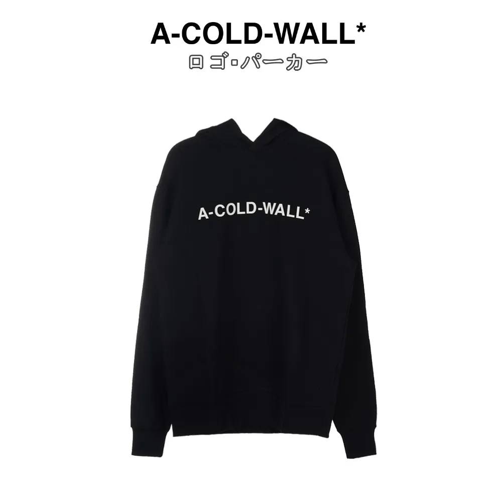 A-COLD-WALL  |Street Style Long Sleeves Plain Cotton Logo Hoodies