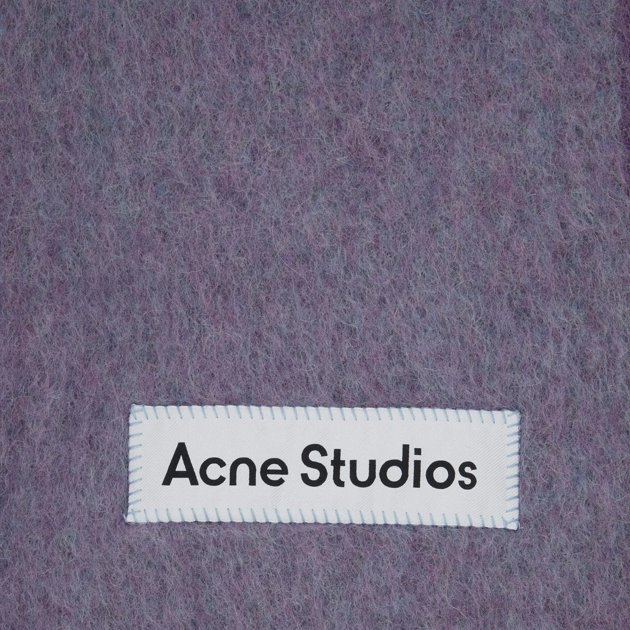 ACNE STUDIOS The Sustainable Edit Vally Logo Scarf - Lavender