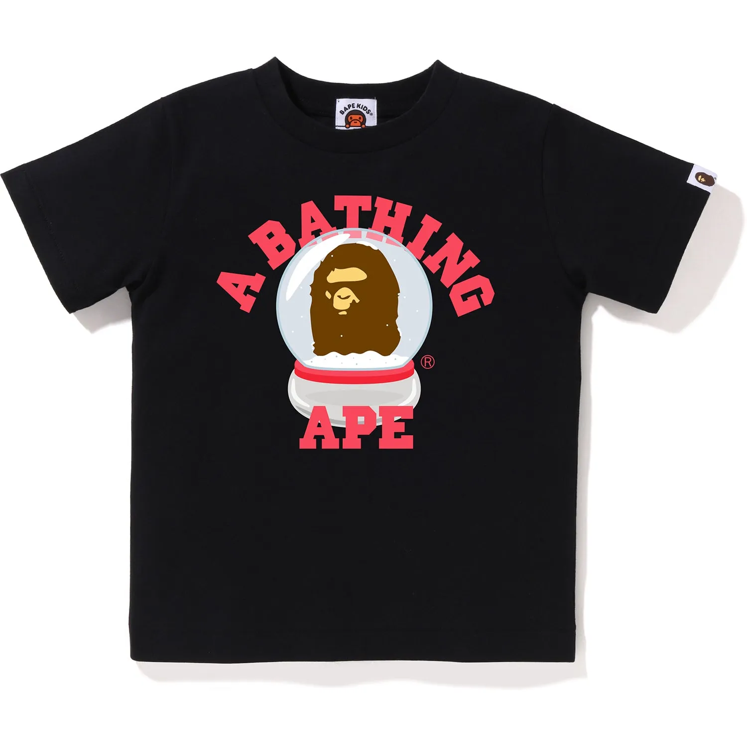 APE HEAD SNOW GLOBE COLLEGE TEE KIDS