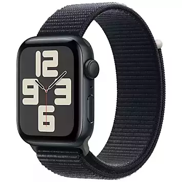 Apple Watch SE GPS 44mm Midnight Aluminium Case with Midnight Sport Loop | Kaleidoscope