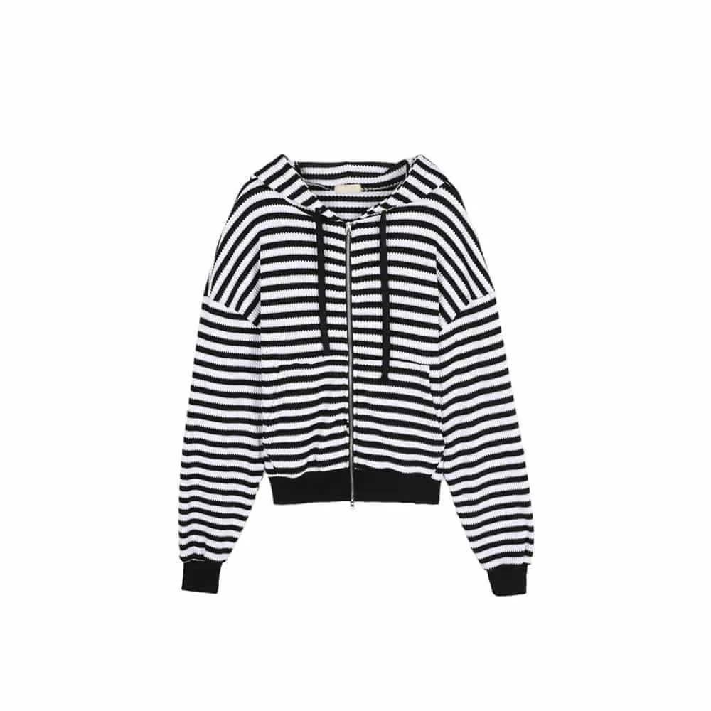 ASCLO  |Stripes Unisex Street Style Long Sleeves Oversized