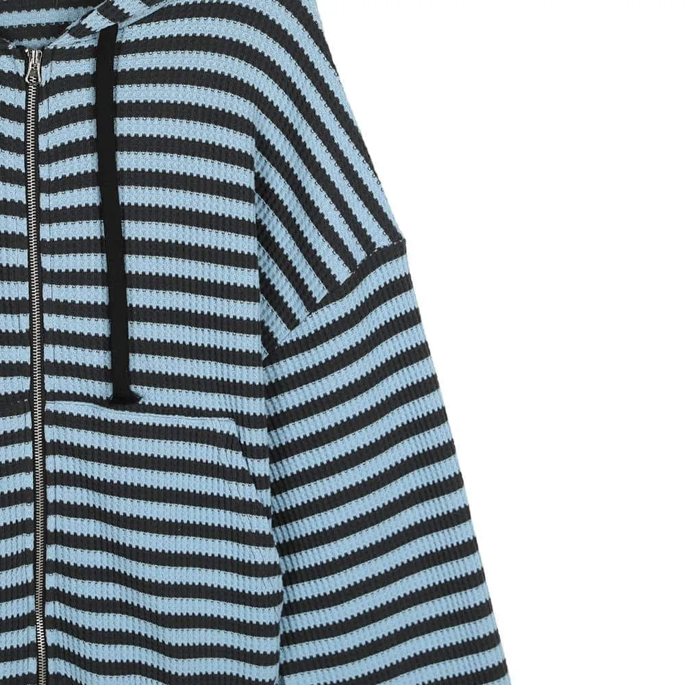 ASCLO  |Stripes Unisex Street Style Long Sleeves Oversized