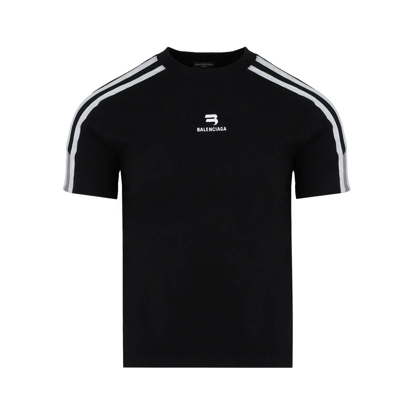 Balenciaga 3B Logo Embroidered Sporty T-Shirt