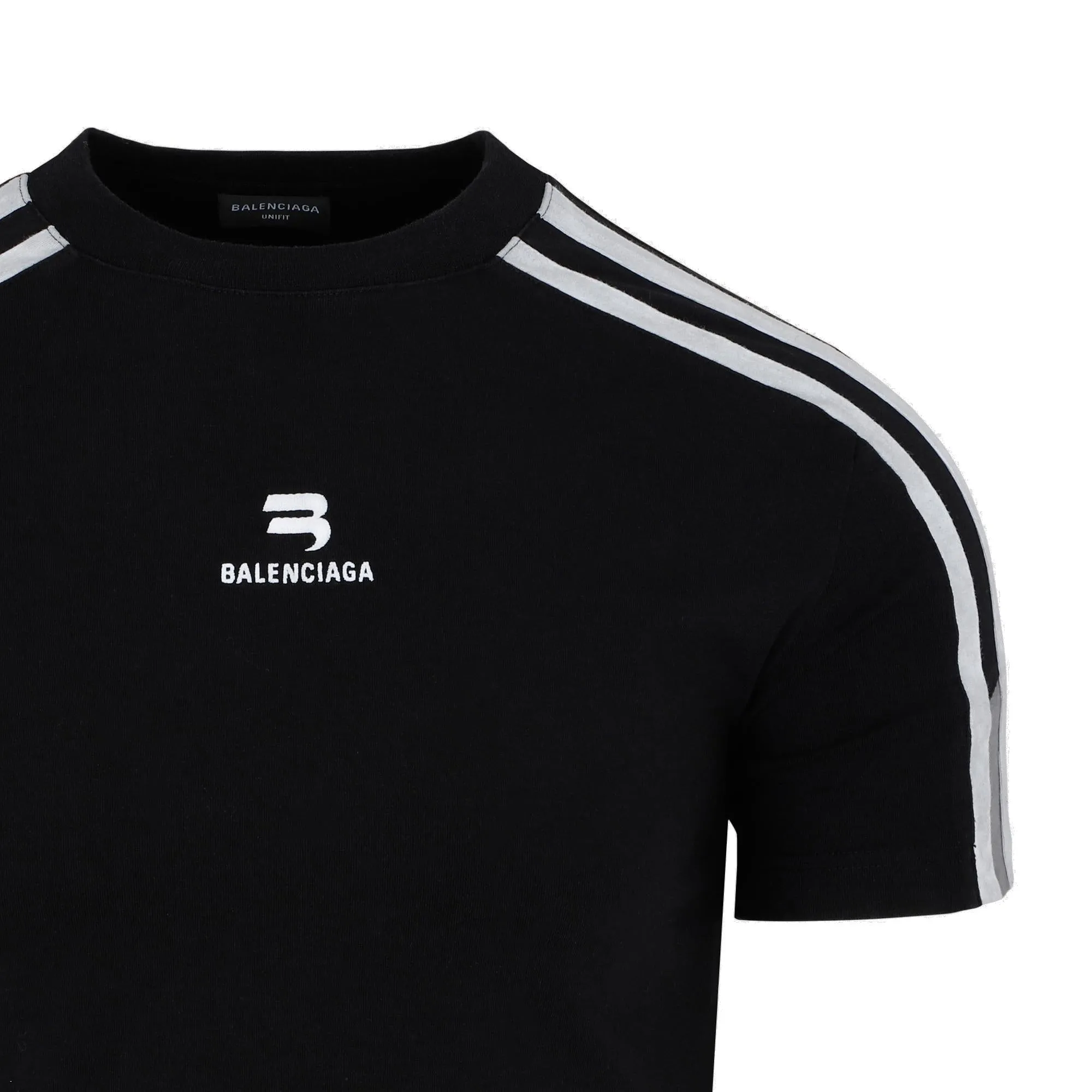 Balenciaga 3B Logo Embroidered Sporty T-Shirt