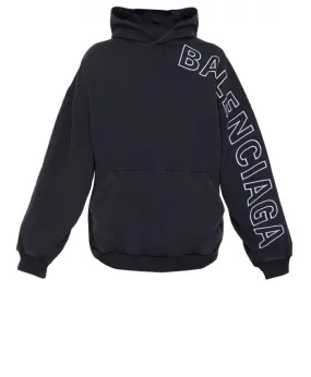 BALENCIAGA  |Street Style Long Sleeves Oversized Logo Luxury