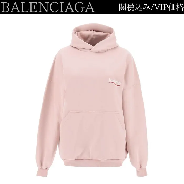 BALENCIAGA  |Street Style Long Sleeves Plain Cotton Oversized Logo