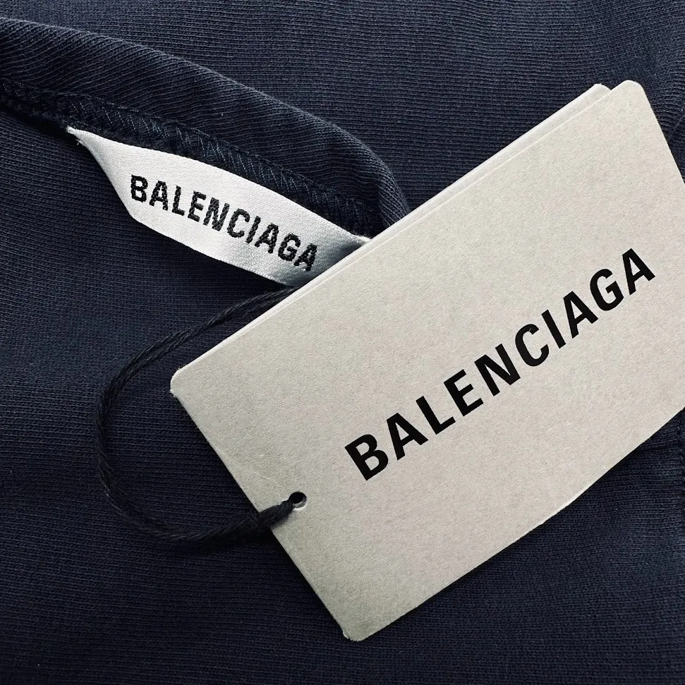 BALENCIAGA  |Unisex Street Style Long Sleeves Cotton Oversized Logo