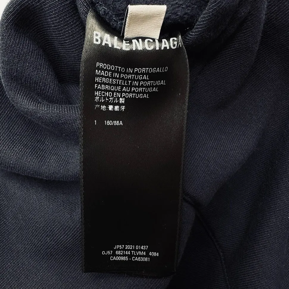 BALENCIAGA  |Unisex Street Style Long Sleeves Cotton Oversized Logo