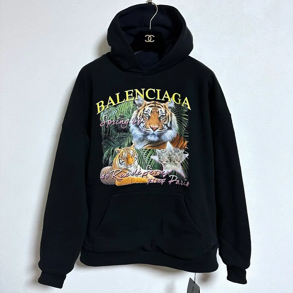 BALENCIAGA  |Unisex Street Style Long Sleeves Cotton Oversized Logo