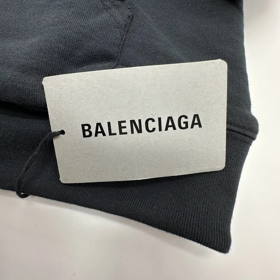 BALENCIAGA  |Unisex Street Style Long Sleeves Cotton Oversized Logo