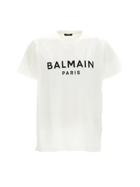 Balmain Logo Printed Crewneck T-Shirt