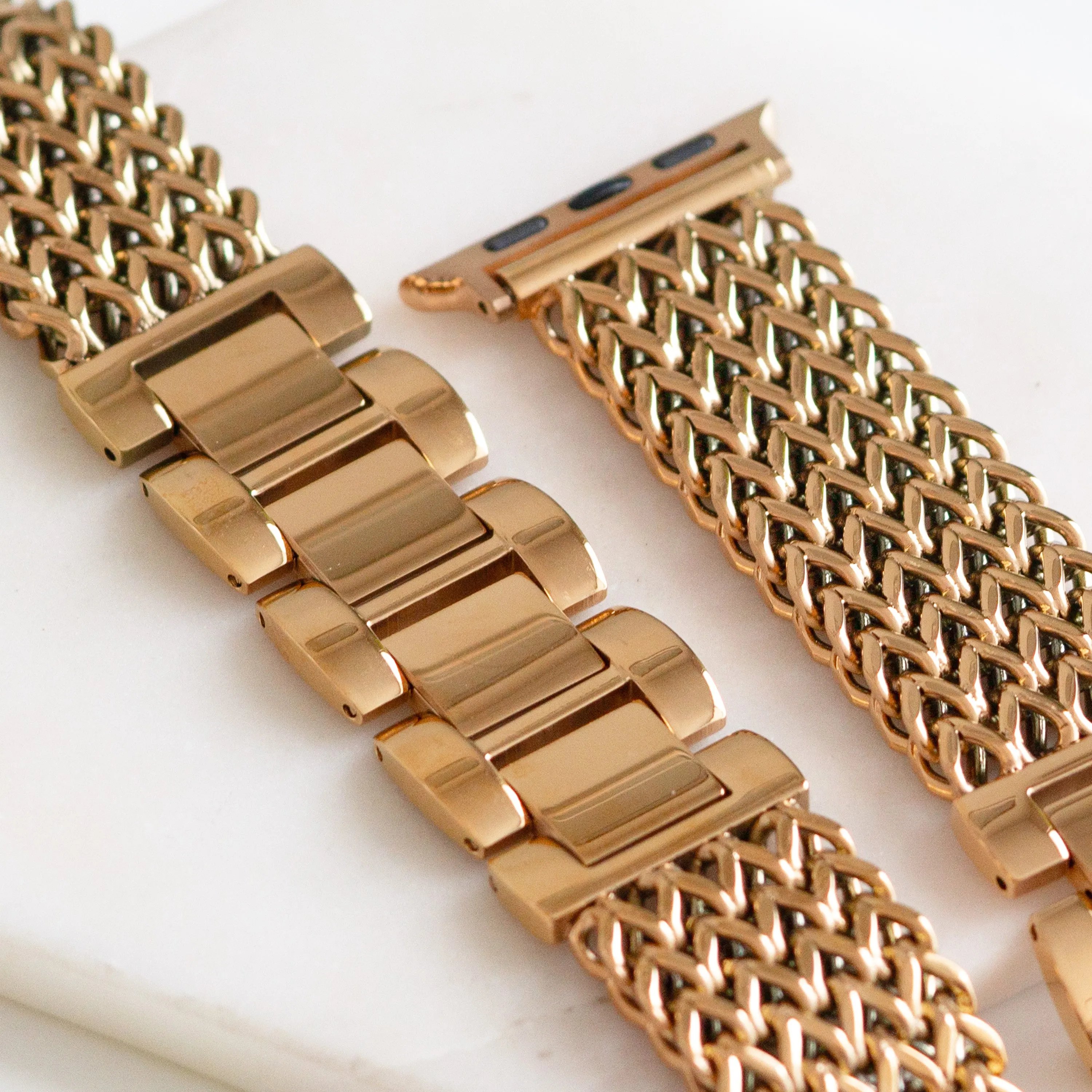 Beck Collection - Rose Gold Apple Watch Band