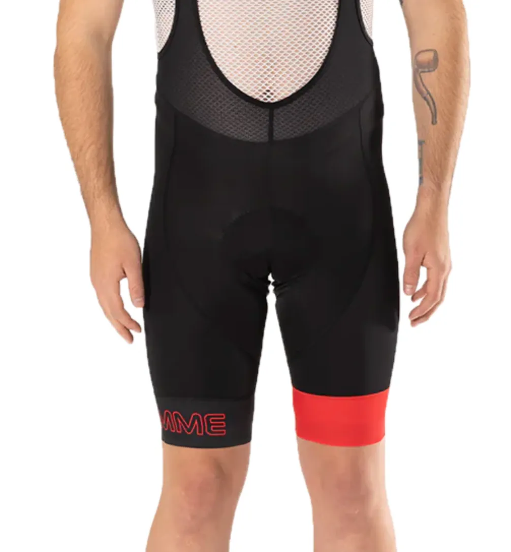 Biemme Legend Eco Cycling Bib Shorts - Blk/Red - Mens Large - Made in Italy