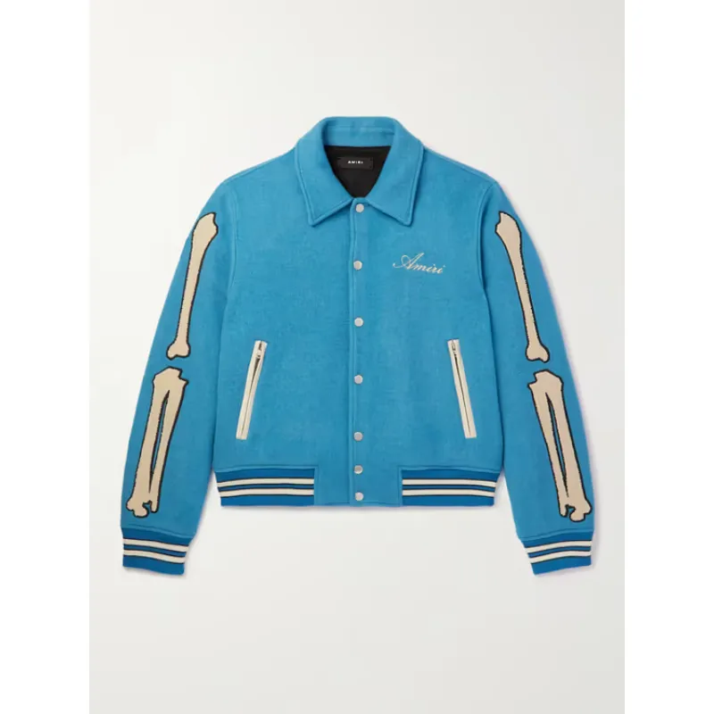 Blue Amiri Varsity Jacket - William Jacket