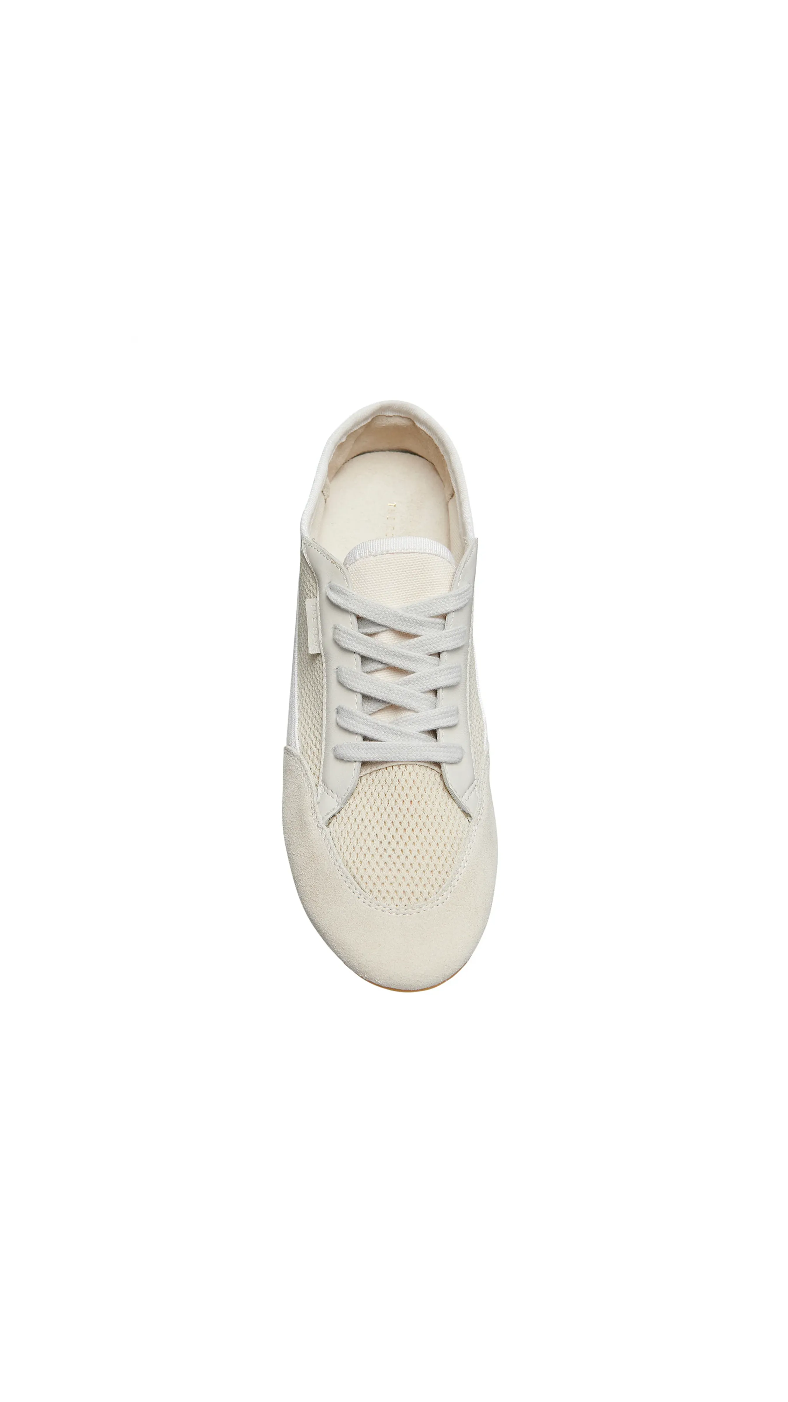 Bonnie Sneaker in Canvas and Suede - Ivory/White