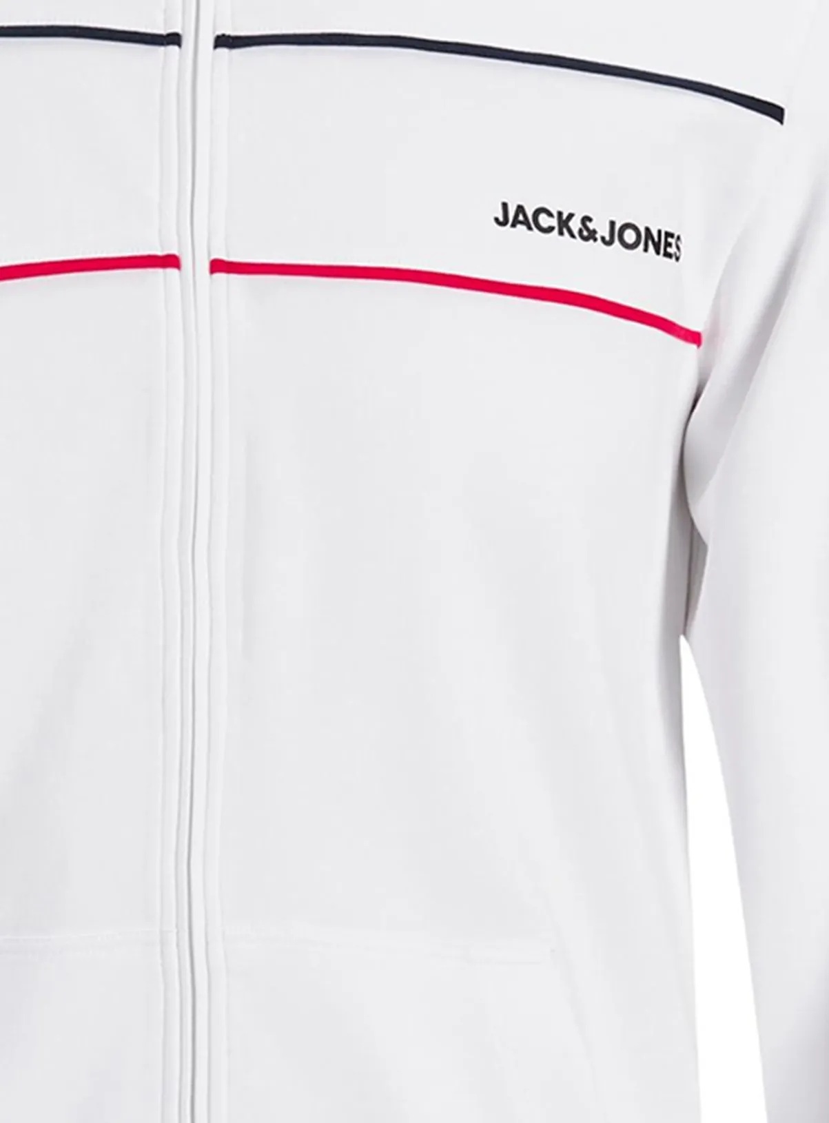 Buy JACK & JONES Junior White High Neck Zip-Through 11-12 years | Jumpers and hoodies | Tu