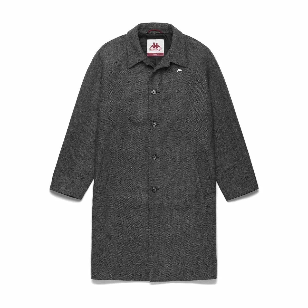 Cappotto ROBE DI KAPPA patch logo grigio