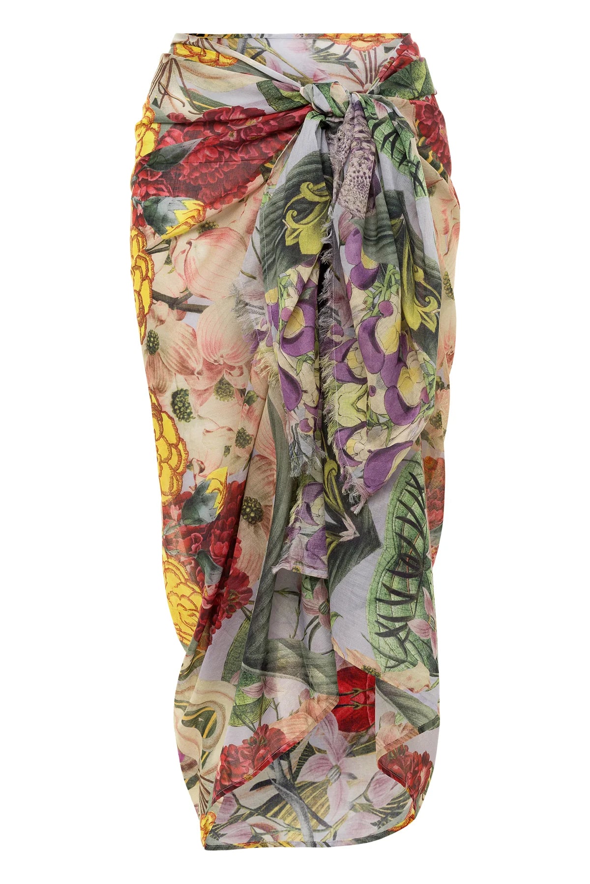 Carolina K Pareo Scarf - Floral Lilac