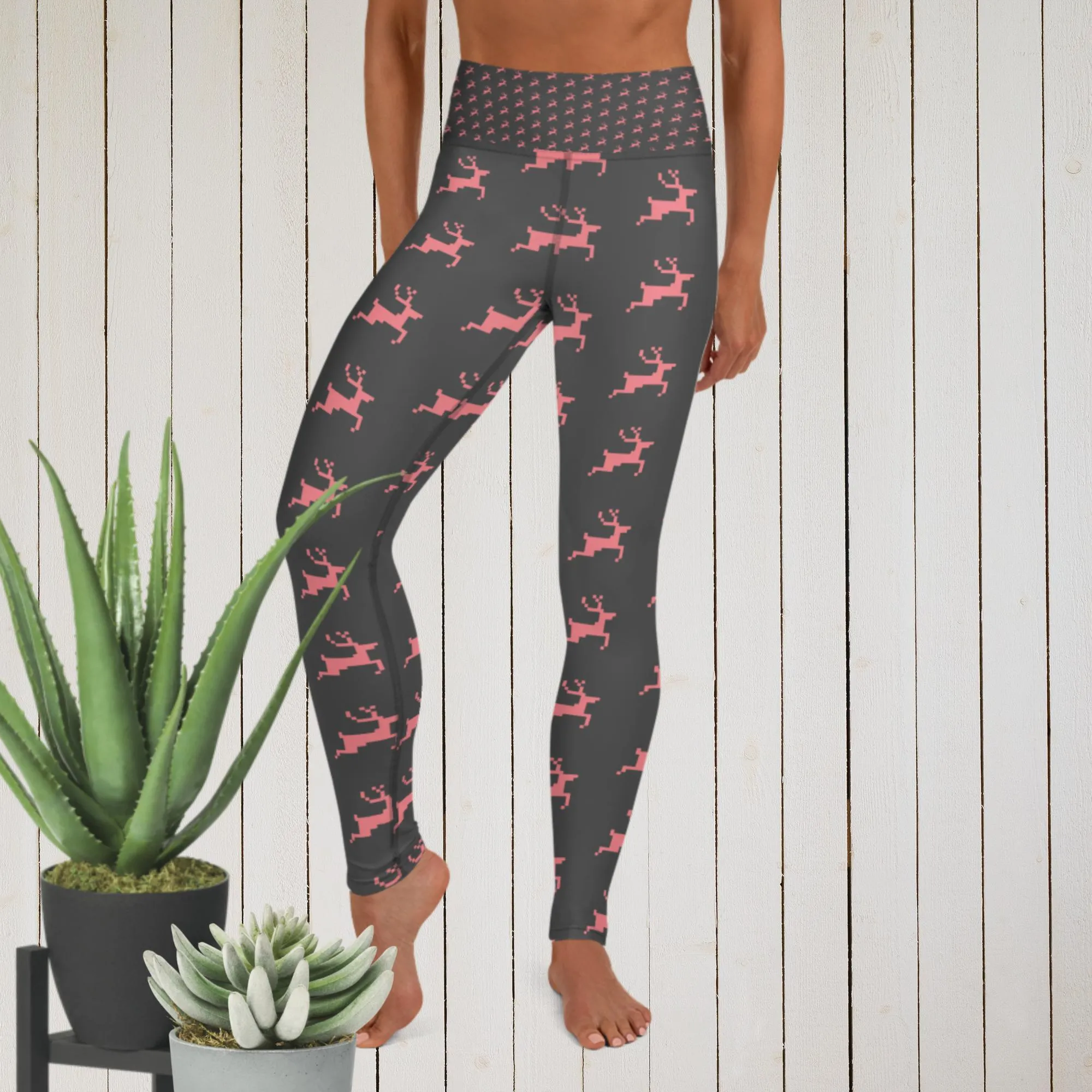 Christmas Deer - Yoga Leggings