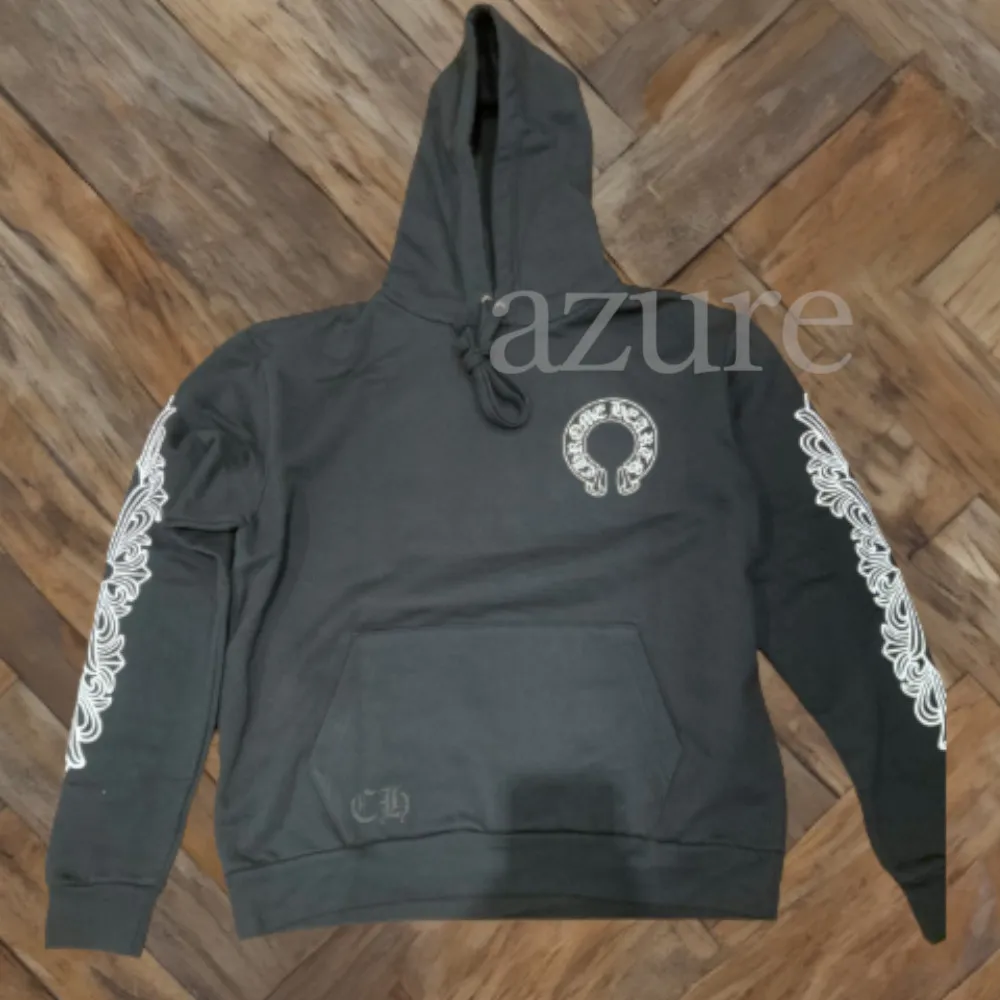 CHROME HEARTS  |Unisex Street Style Long Sleeves Plain Logo Hoodies