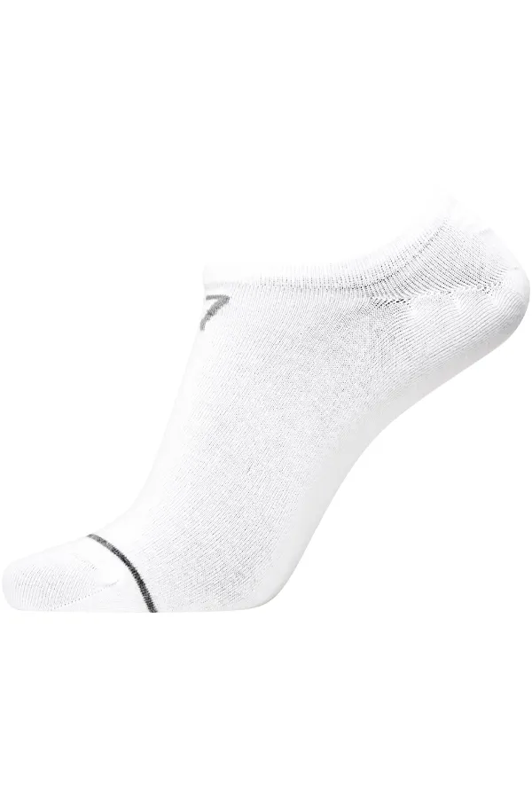 CR7 3-Pack Cotton Stretch Sneaker Socks White