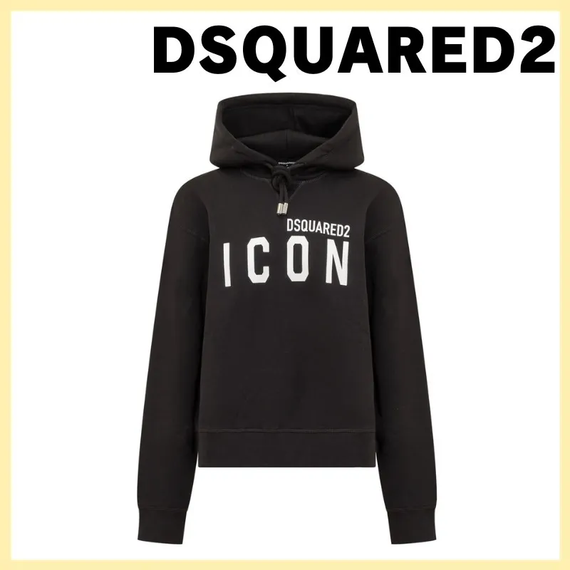 D SQUARED2  |Unisex Street Style Long Sleeves Plain Cotton Logo