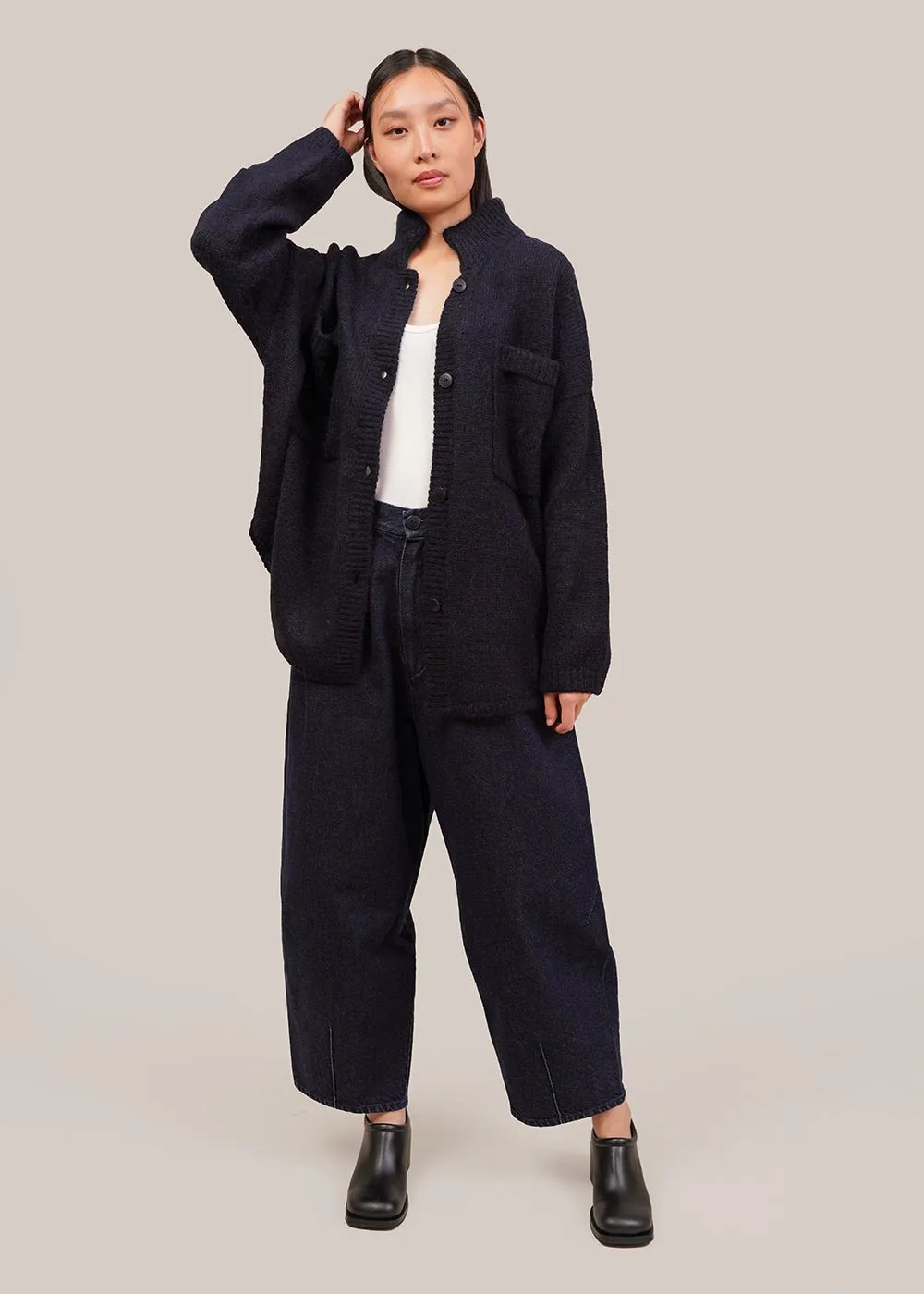 Dark Navy Baggy Pants