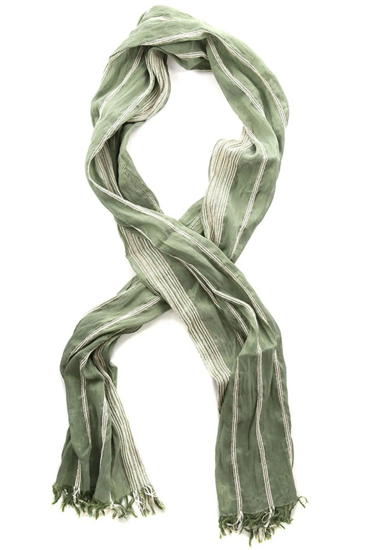 Embroidered Scarf - Sage