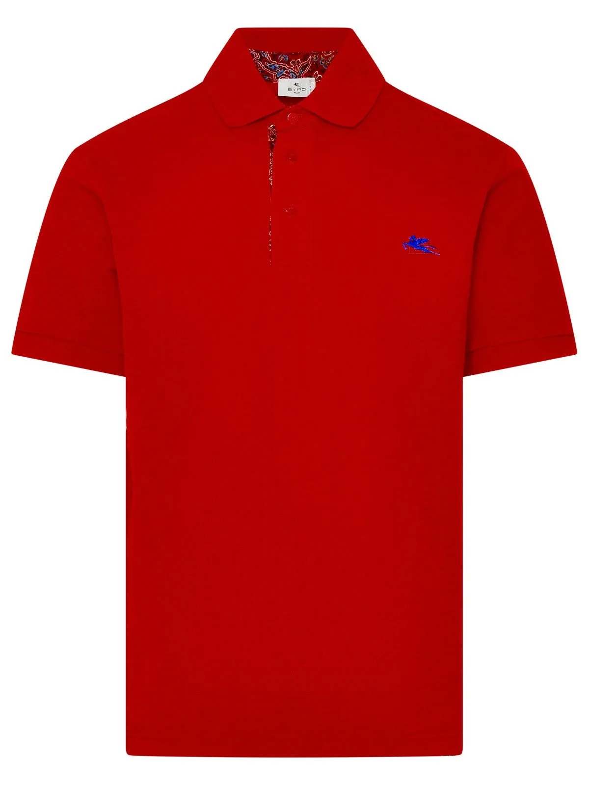 Etro Logo Embroidered Buttoned Polo Shirt