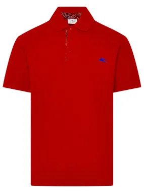 Etro Logo Embroidered Buttoned Polo Shirt