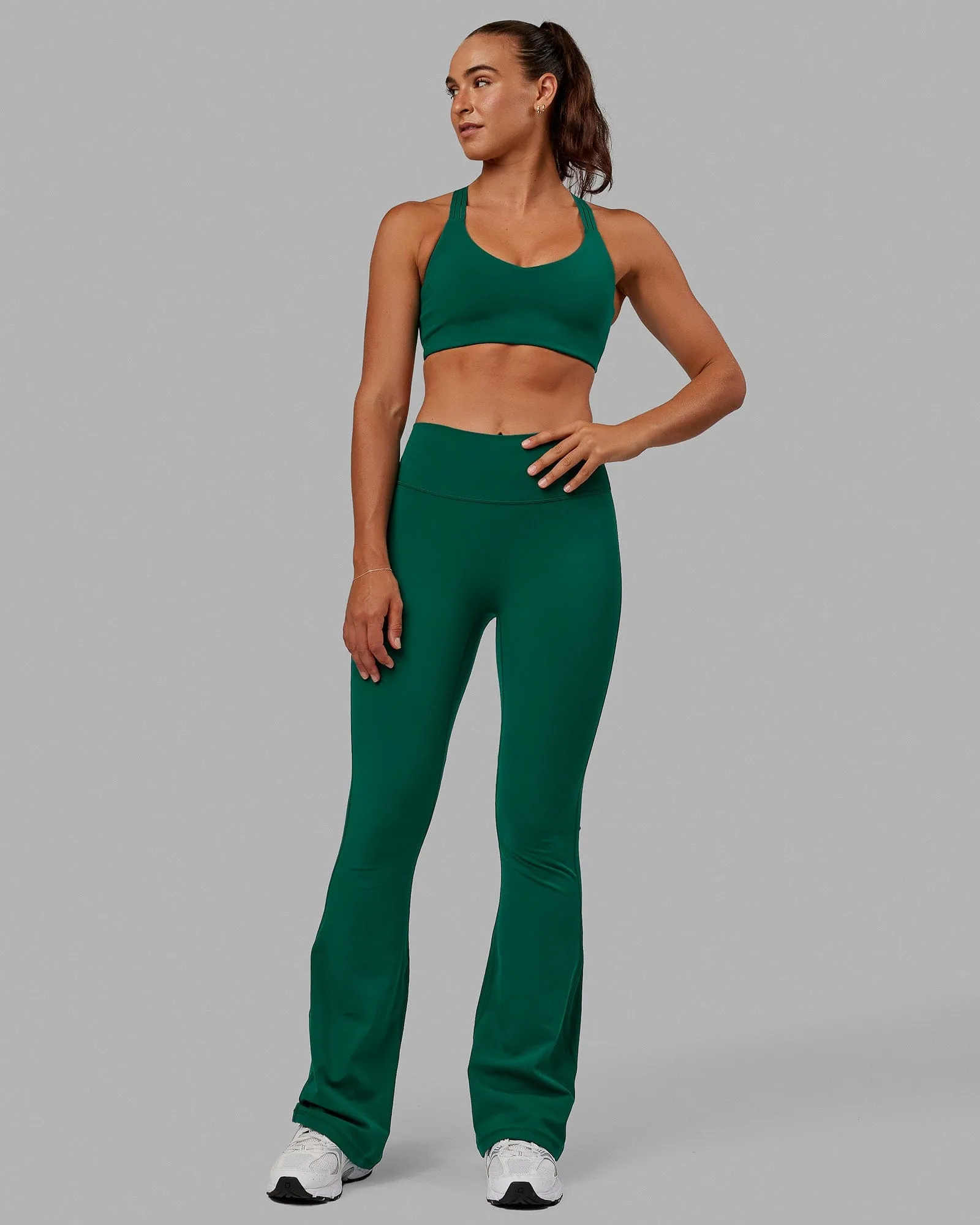 Everyday Flared Leggings - Malachite