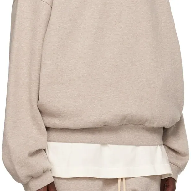 FEAR OF GOD  |Street Style Long Sleeves Plain Cotton Oversized Logo