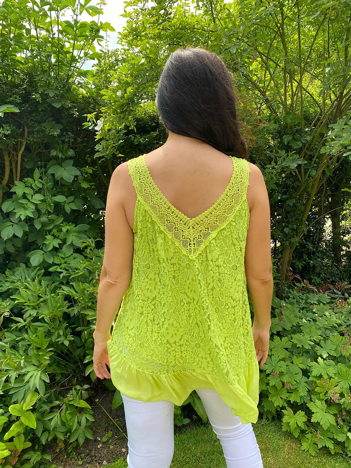 Floral Lace Vest Anita