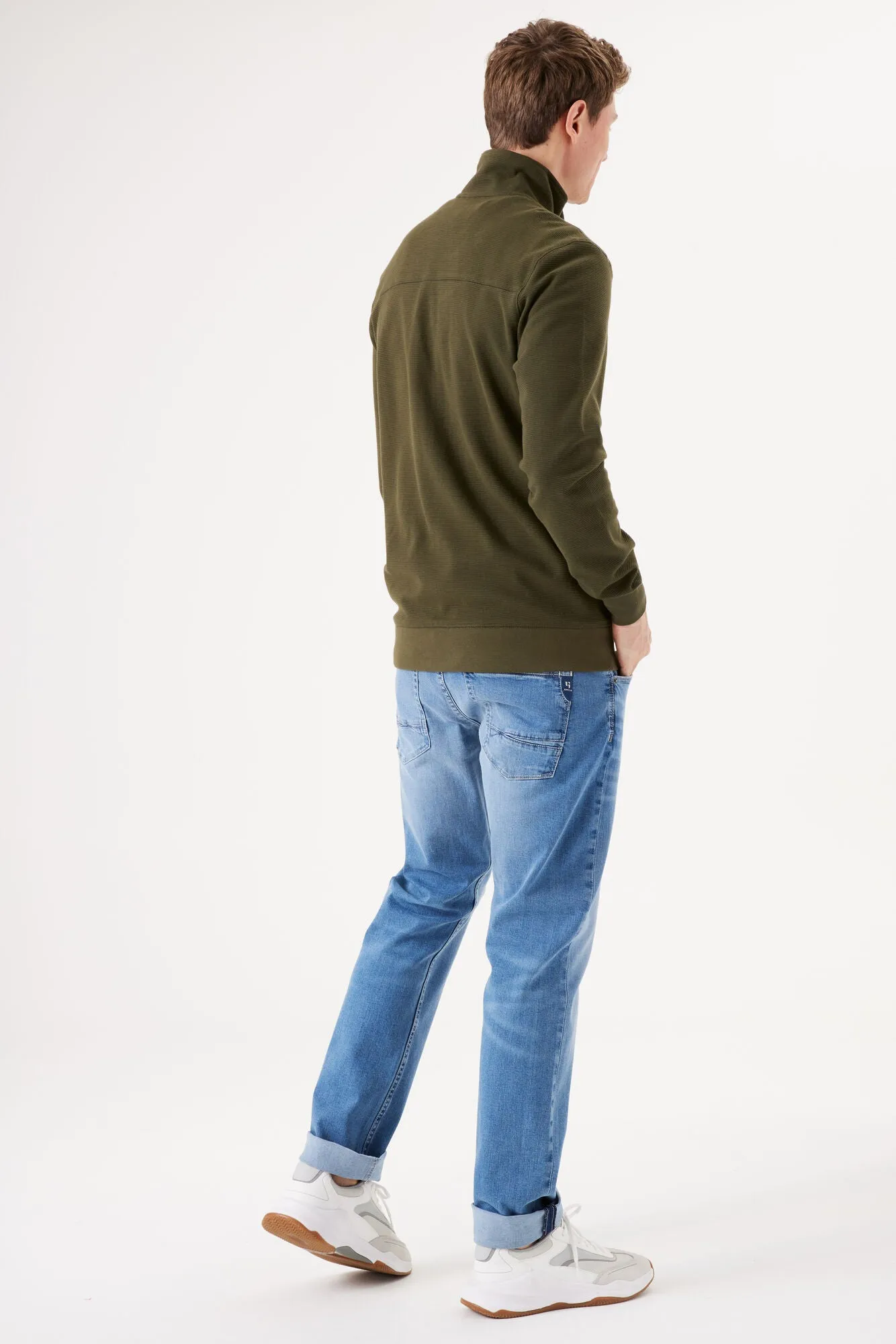 Garcia - Sweat Cardigan - Navy or Dark Green