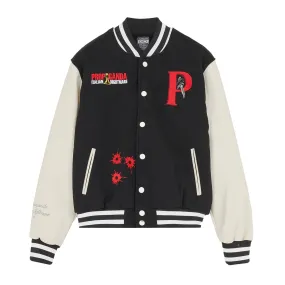 Giacca college PROPAGANDA Nightmare Varsity nero/bianco