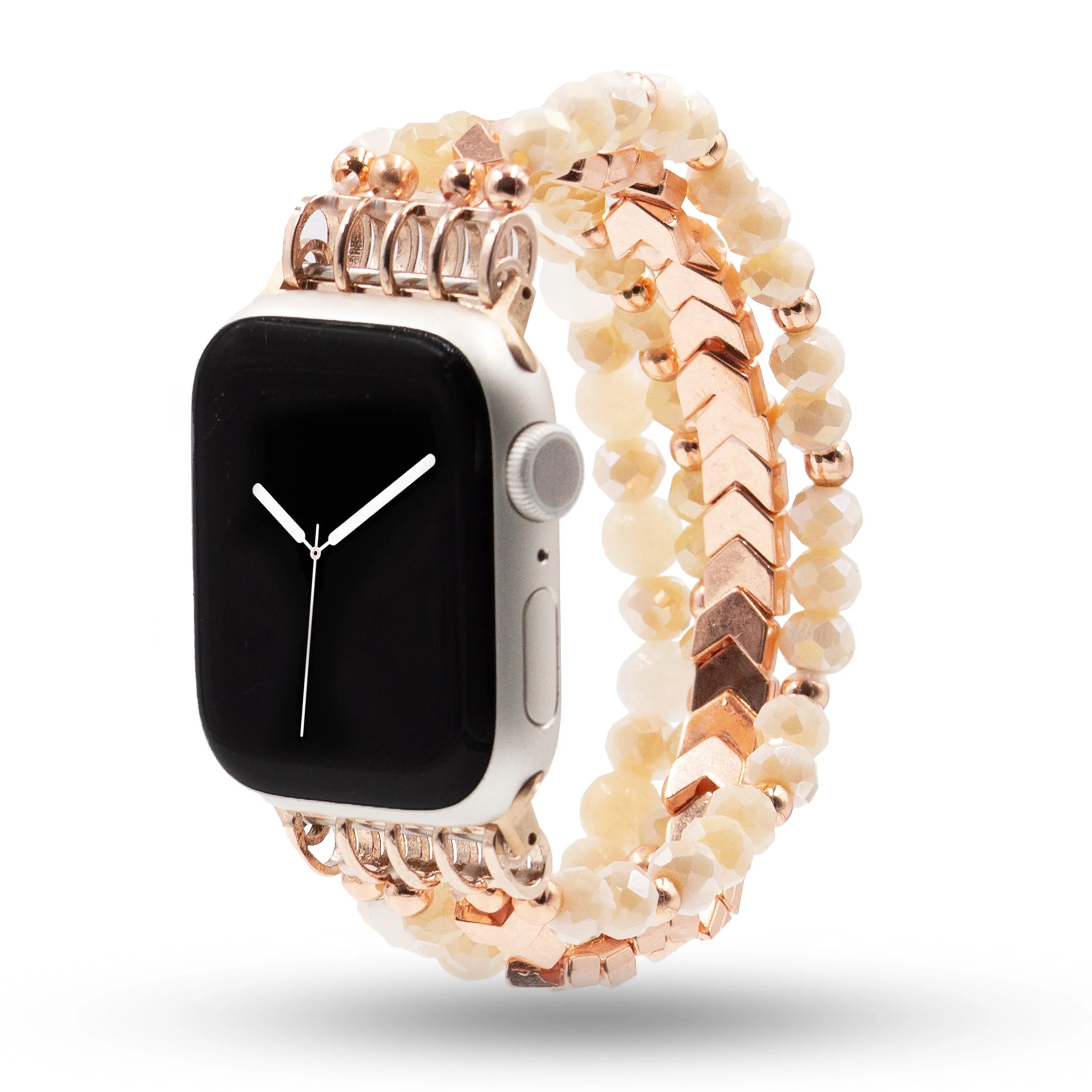 Herringbone Collection - Rose Gold Tawny Apple Watch Band