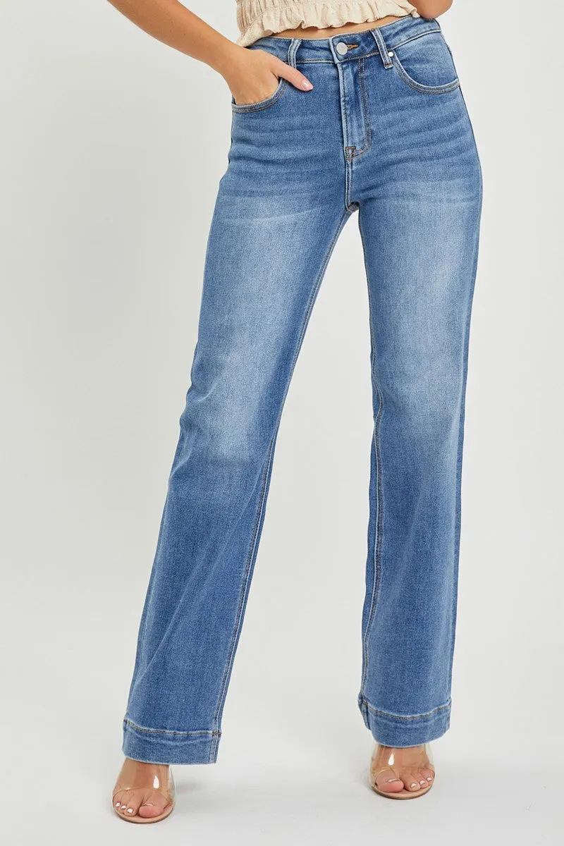 High Rise Straight Jeans