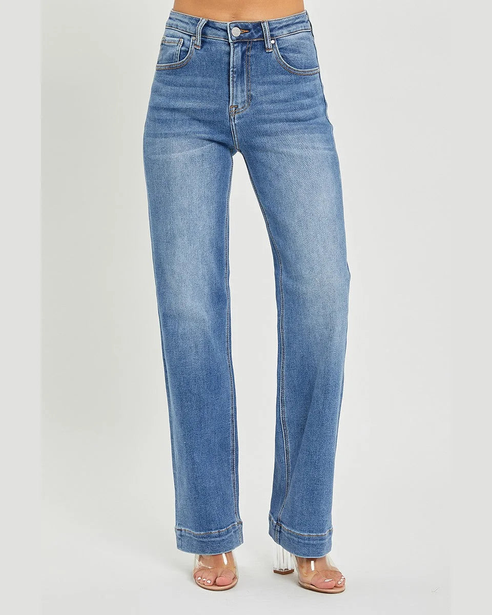 High Rise Straight Jeans