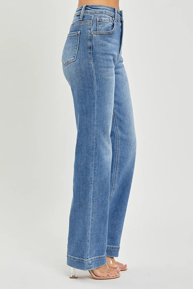 High Rise Straight Jeans