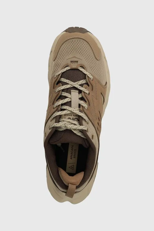 Hoka One One shoes Anacapa Breeze LOW men's brown color