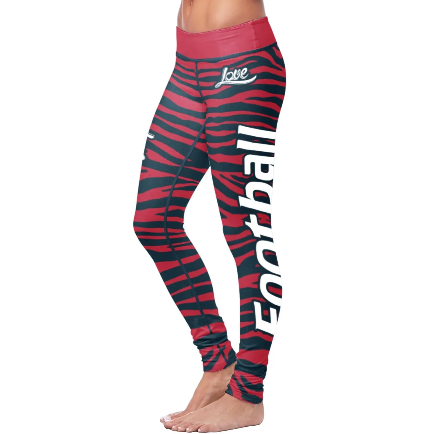 HOU FB Striped Leggings