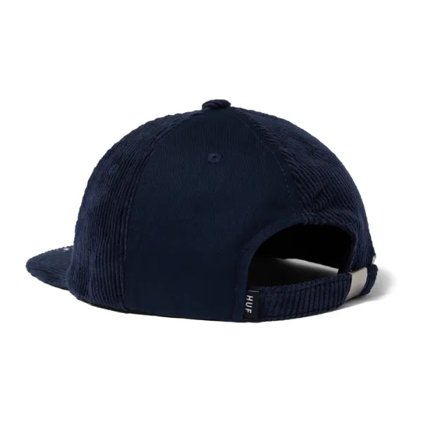 HUF Classic H Pin Wheel 6-Panel Hat - Navy