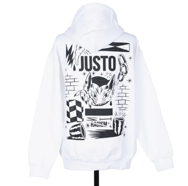 JUSTO  |Unisex Studded Street Style Long Sleeves Cotton Medium