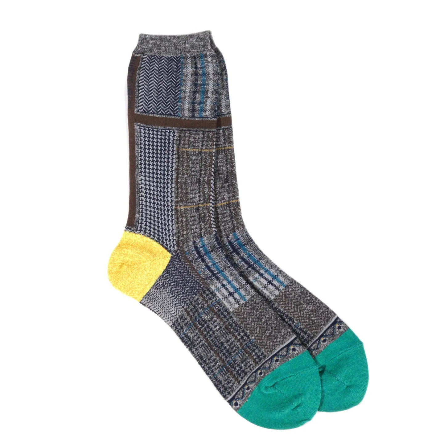 KAPITAL 144 YARNS TWEED CLOTH SOCKS GRAY