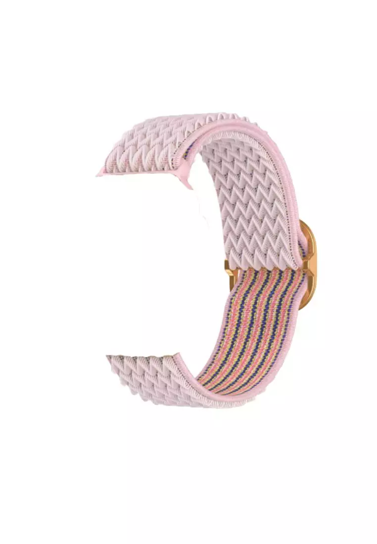 Kings Collection Sand Pink Wave Pattern Nylon Woven Apple Watch Band 38MM / 40MM (KCWATCH1104)