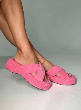 Kora Corduroy Sandal Pink