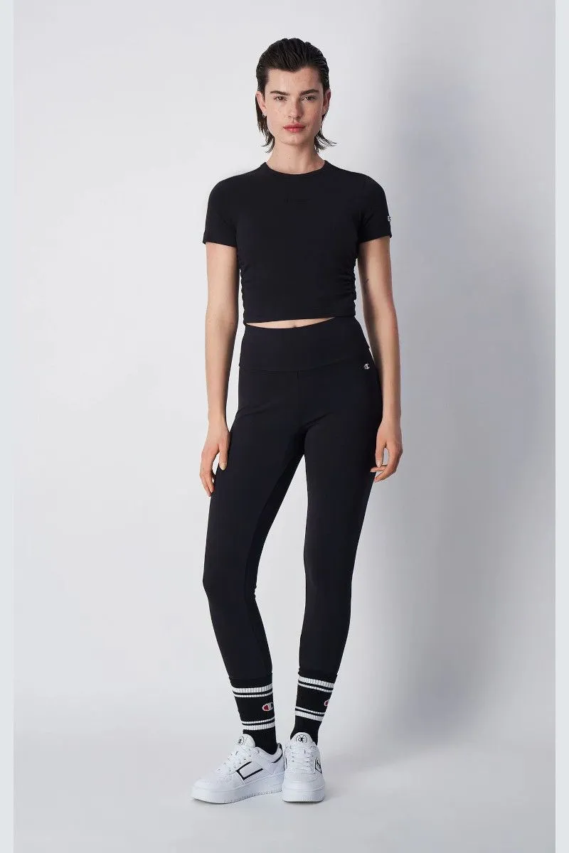 Leggings cropped donna Nero